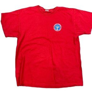 Riscky's Barbeque Ft. Worth Texas Red Short Sleeve Men's T-Shirt Size XL